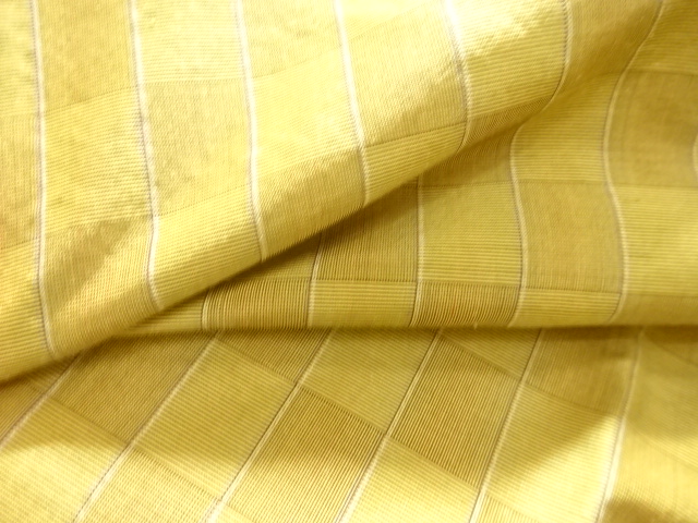  市松模様織出しロング道行コート